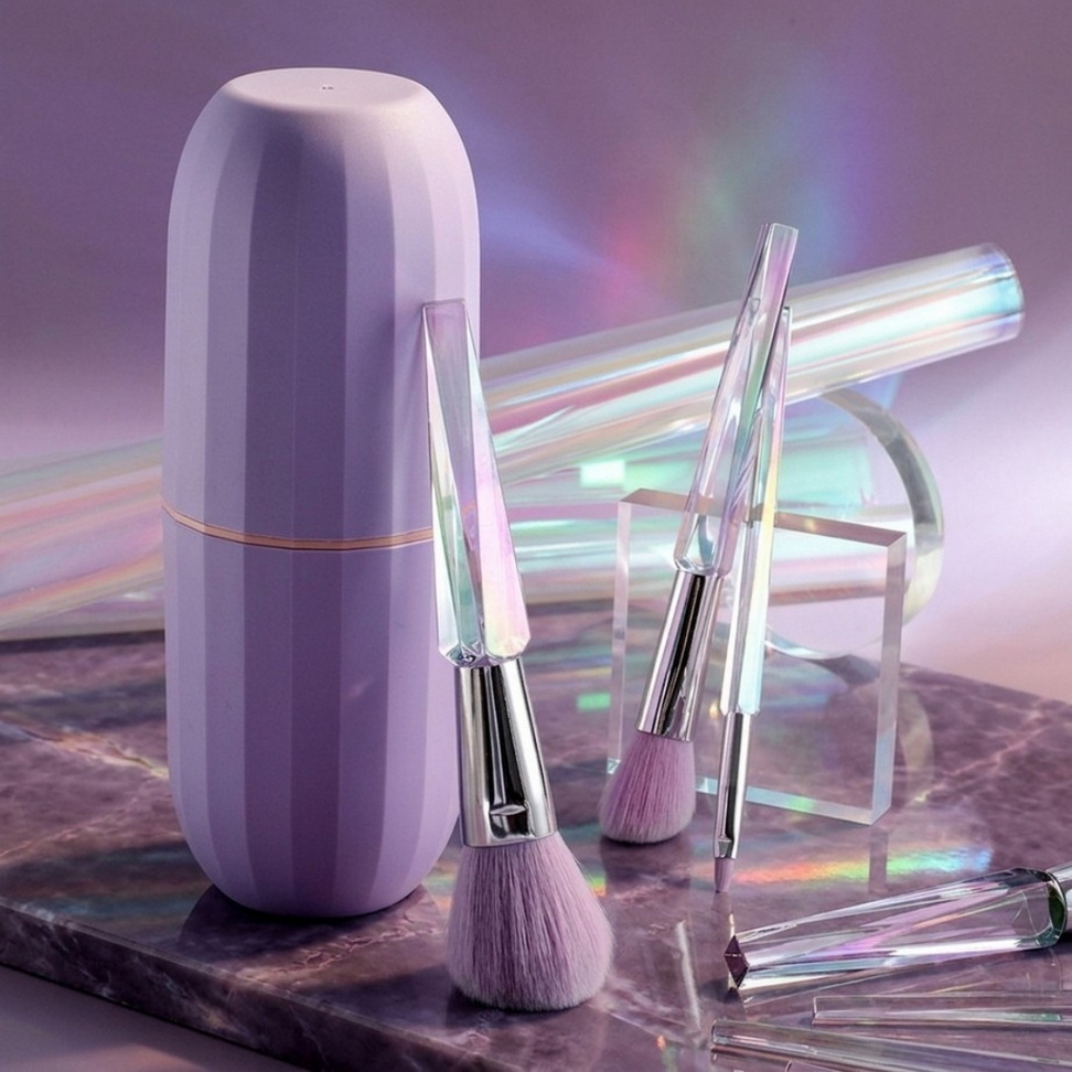 Complete Transparent Makeup Brush Set 004
