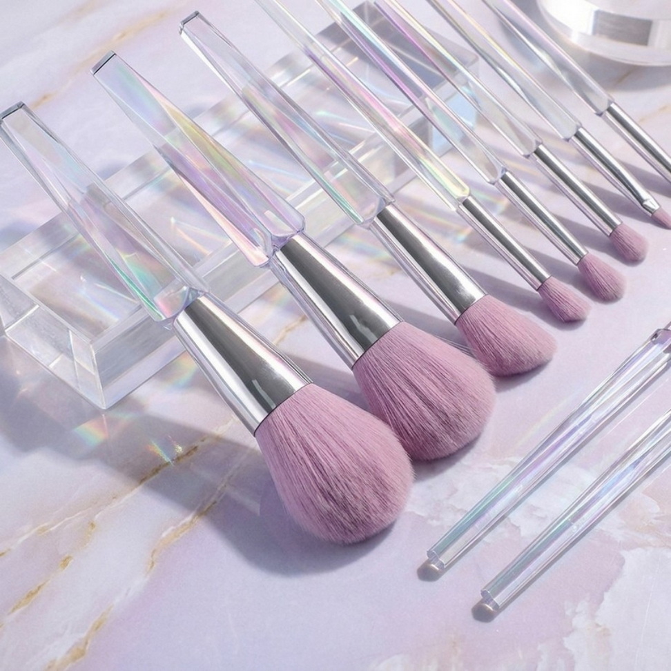 Complete Transparent Makeup Brush Set 005