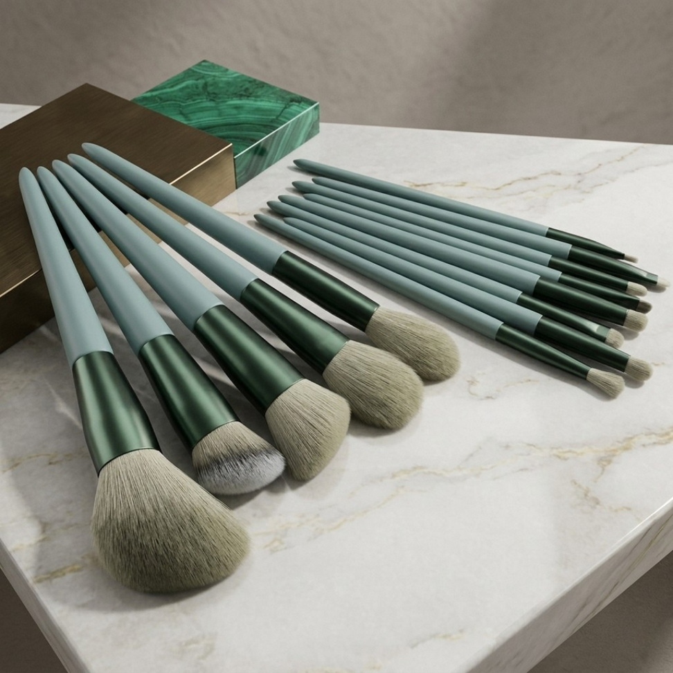 Deluxe 13-Piece Makeup Brush Set 006