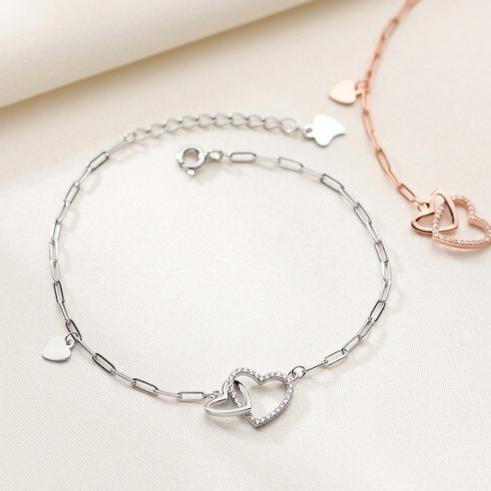 Double Heart Bracelet 003