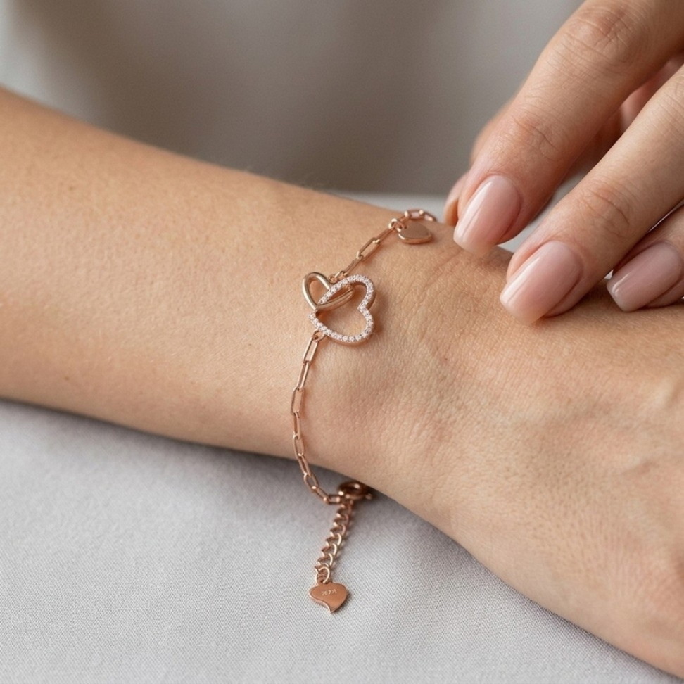 Double Heart Bracelet 007