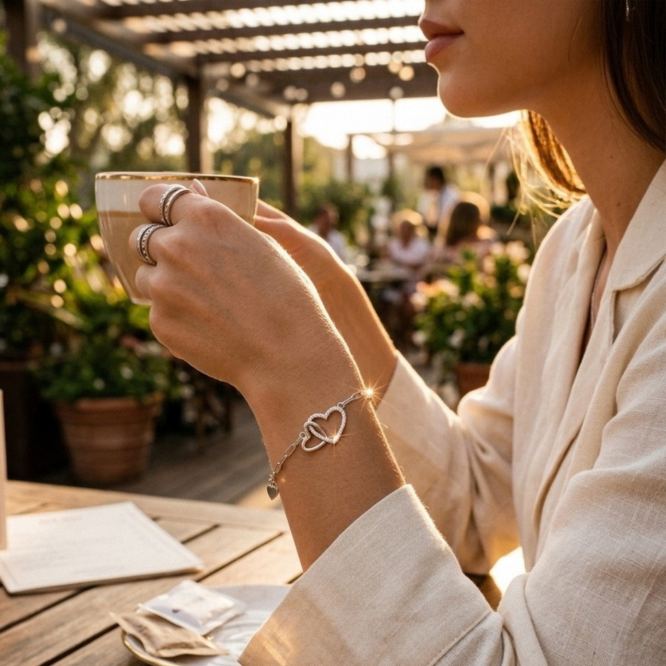 Double Heart Bracelet 008