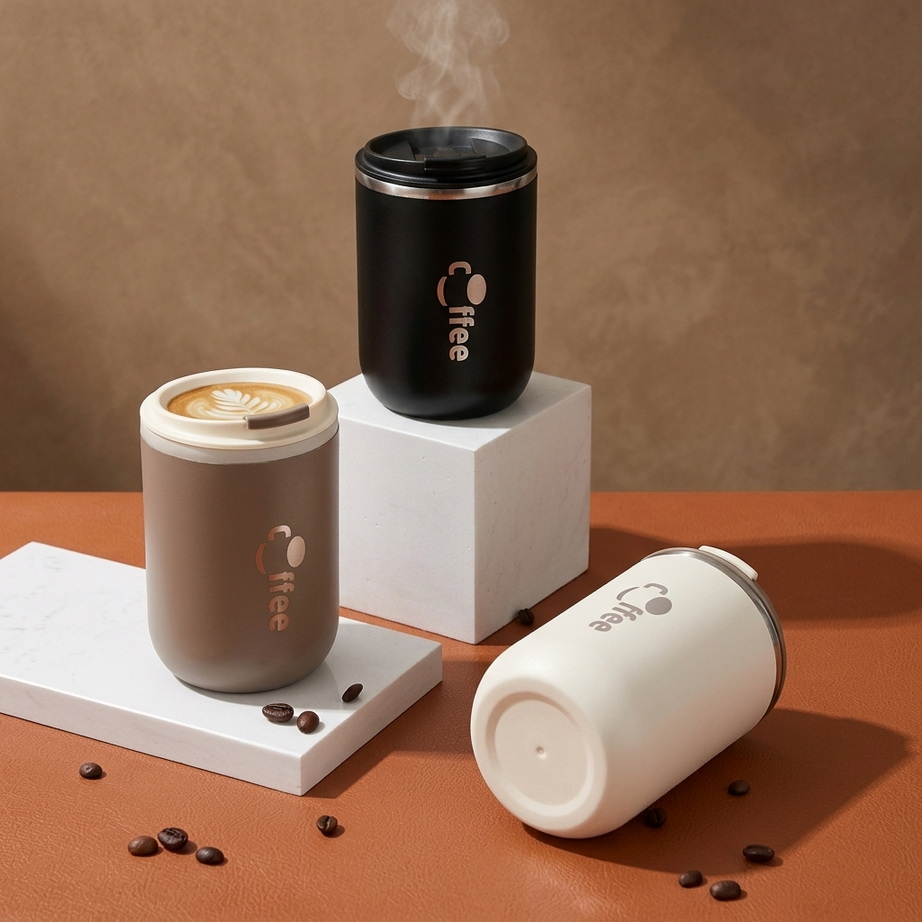 Elegant Stainless Steel Thermal Mug 001