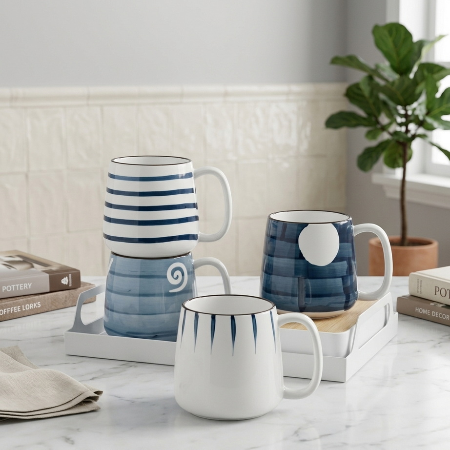 Hand-Painted Japanese Ceramic Mug 002