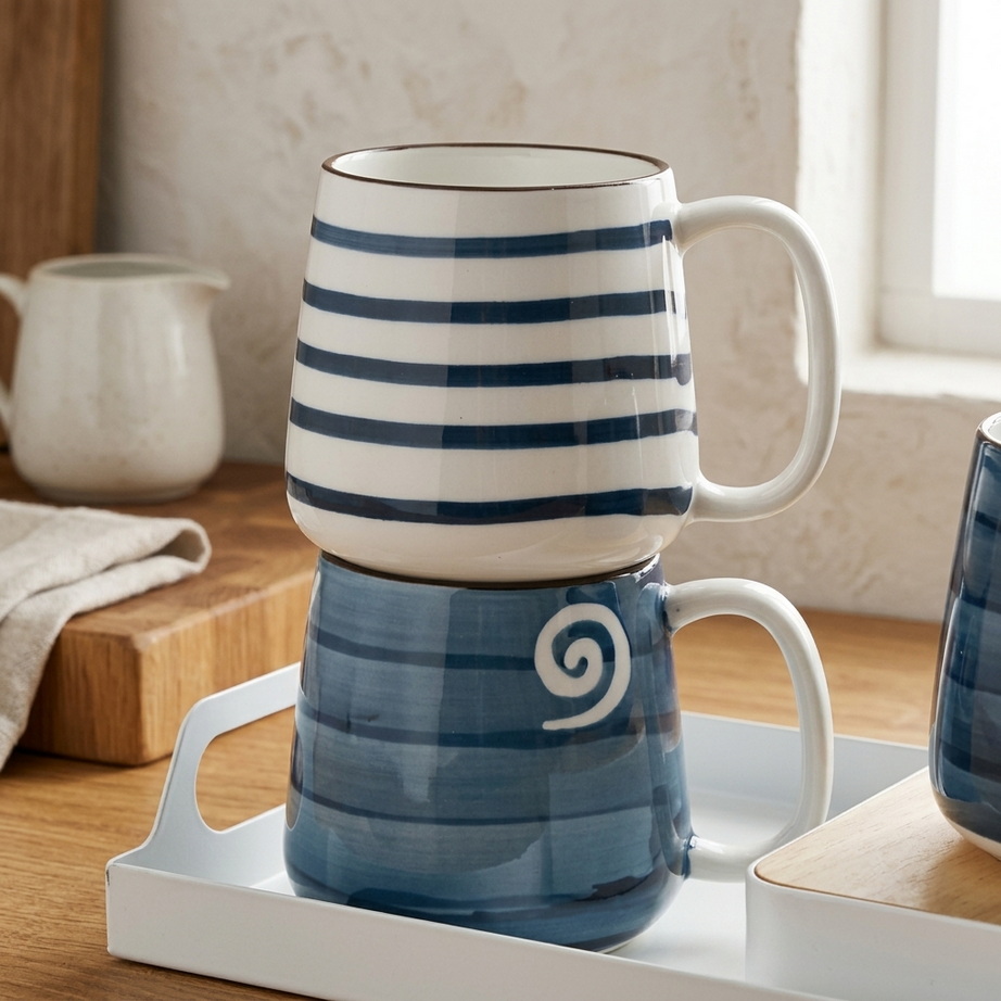 Hand-Painted Japanese Ceramic Mug 003