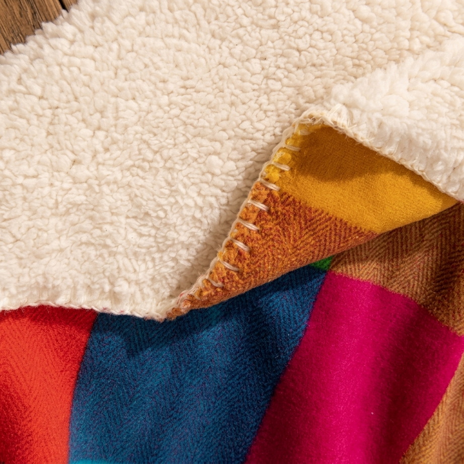 Sherpa Plush Throw Blanket 002
