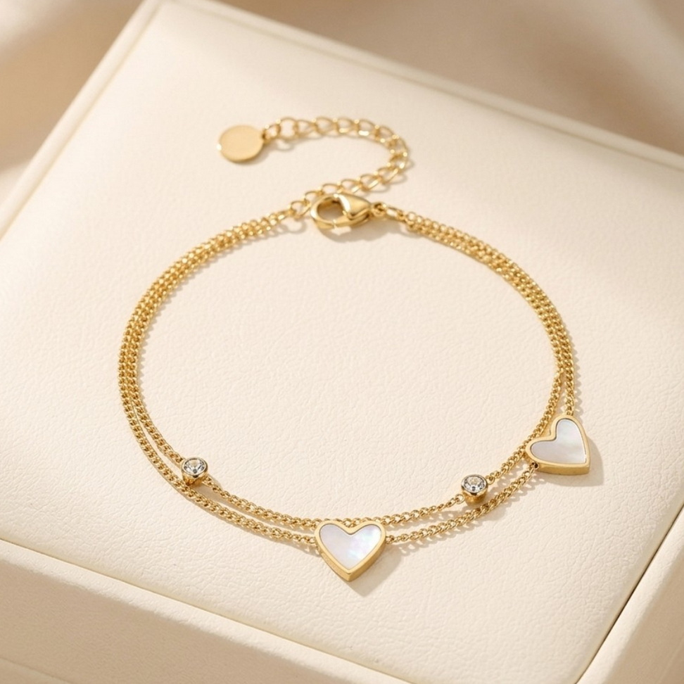 Stainless Steel Heart Anklet 001