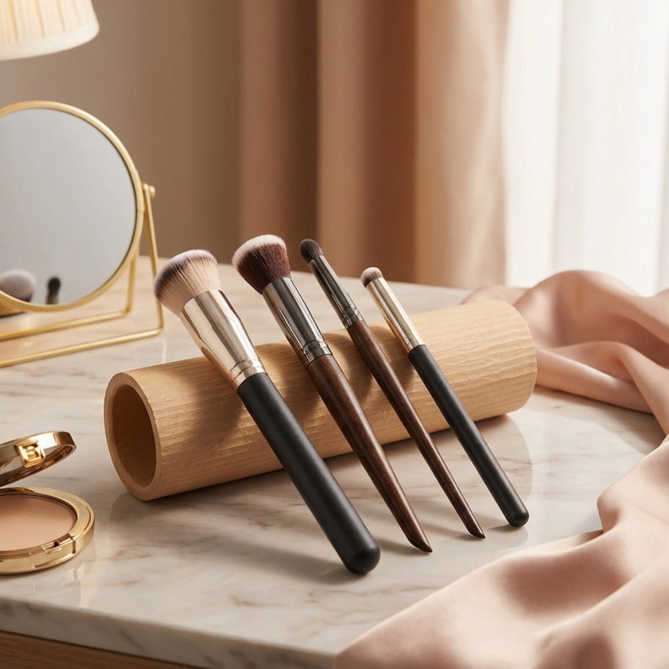 4-in-1 Makeup Brush Set Makeup Set : 4Pcs 4-in-1 Makeup Brush Set Makeup Set : 4Pcs