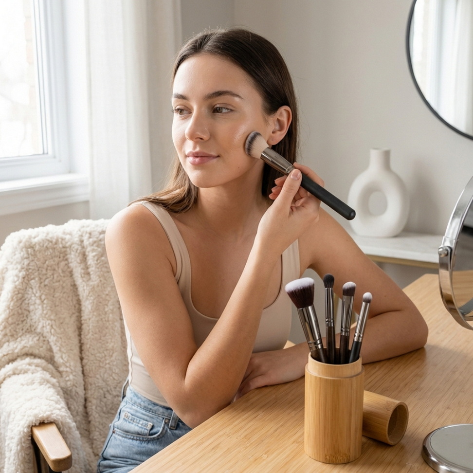 4-in-1 Makeup Brush Set Makeup Set : 4Pcs 4-in-1 Makeup Brush Set Makeup Set : 4Pcs