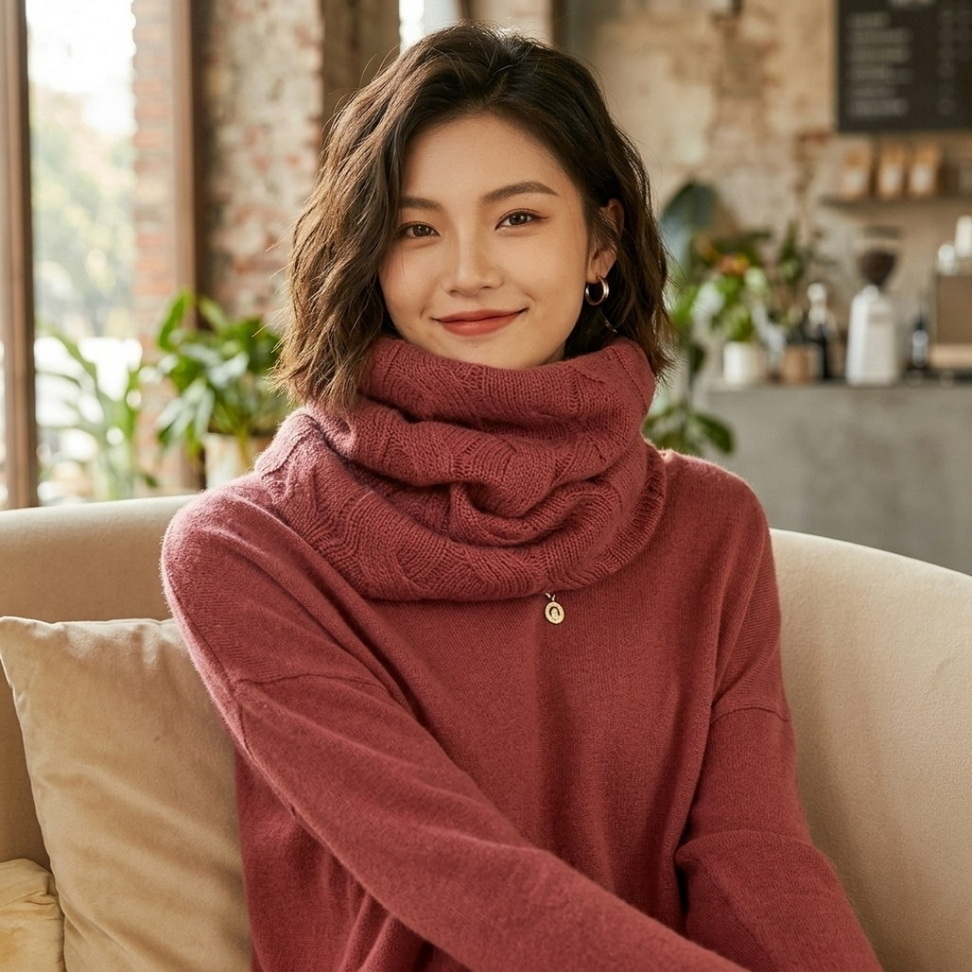 Chic Cashmere Ring Scarf 002
