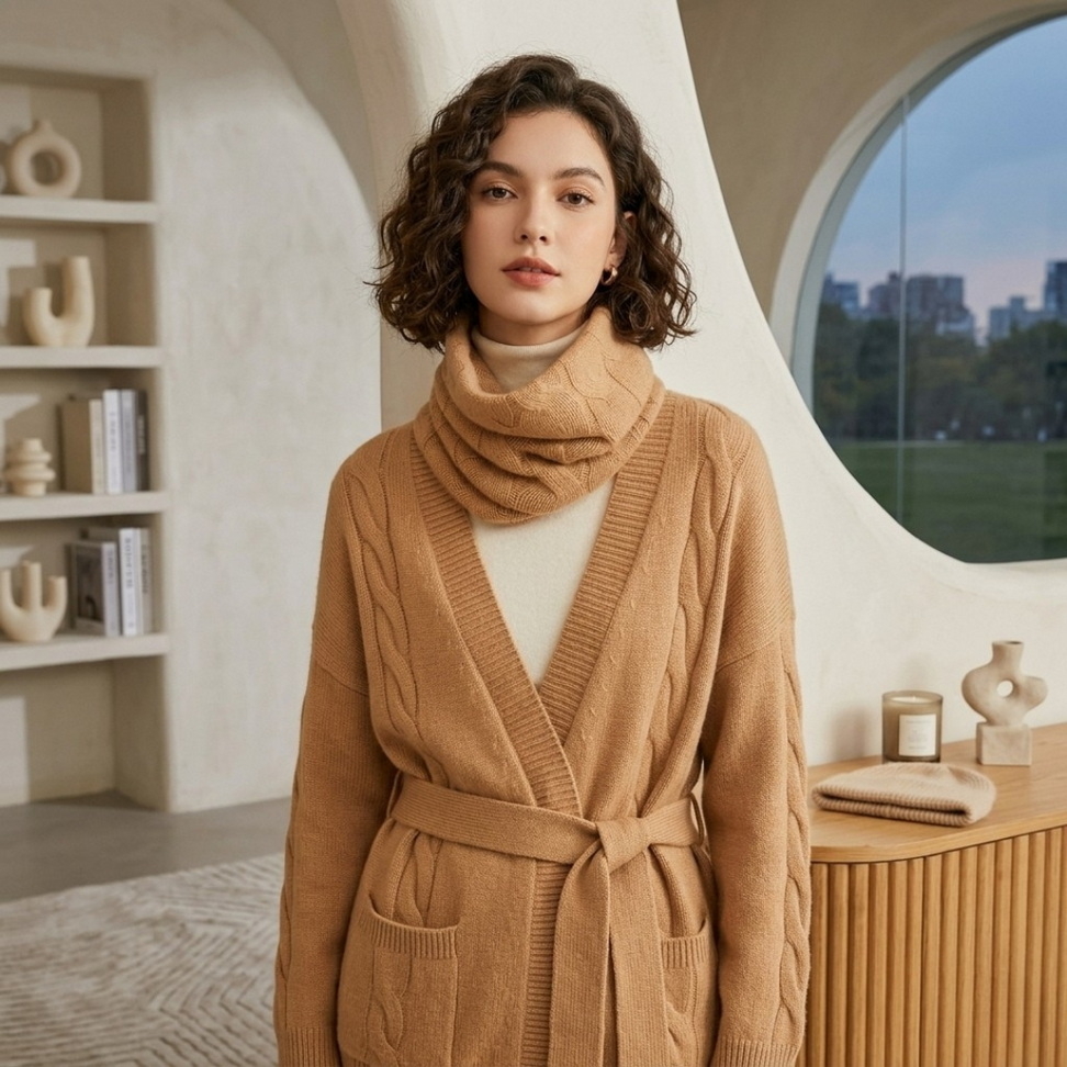 Chic Cashmere Ring Scarf 003