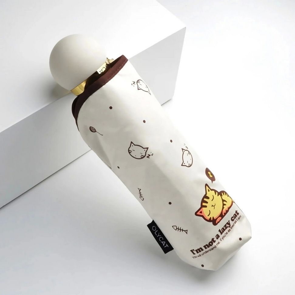 Cute Cat Mini Umbrella Umbrellas Color : White Cute Cat Mini Umbrella Umbrellas Color : White