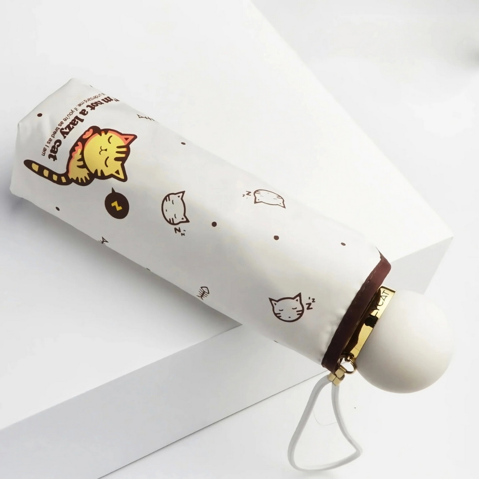 Cute Cat Mini Umbrella Umbrellas Color : White Cute Cat Mini Umbrella Umbrellas Color : White