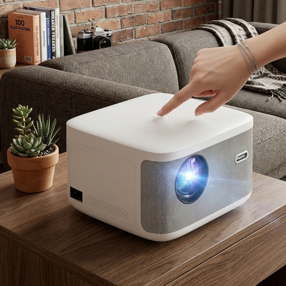 Full HD 1080P Smart LED Projector with Digital Focus 001