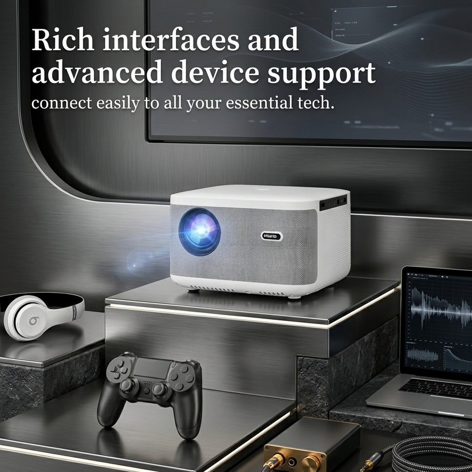 Full HD 1080P Smart LED Projector with Digital Focus 005