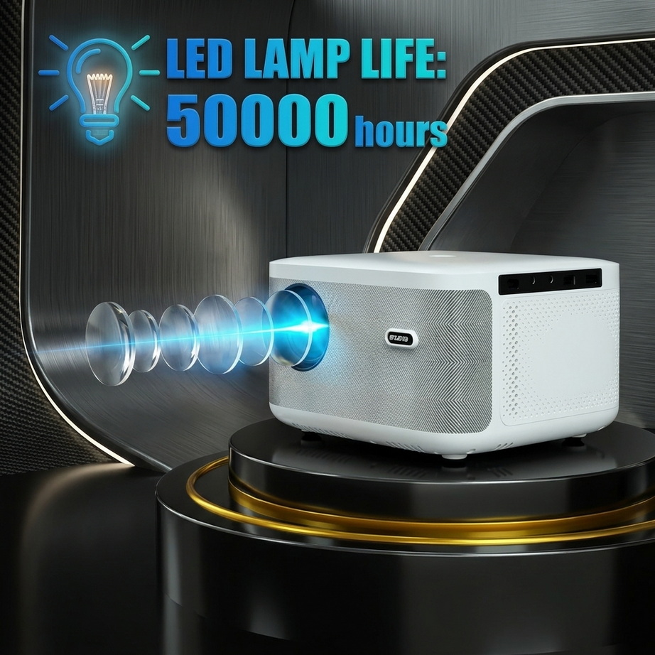 Full HD 1080P Smart LED Projector with Digital Focus 006
