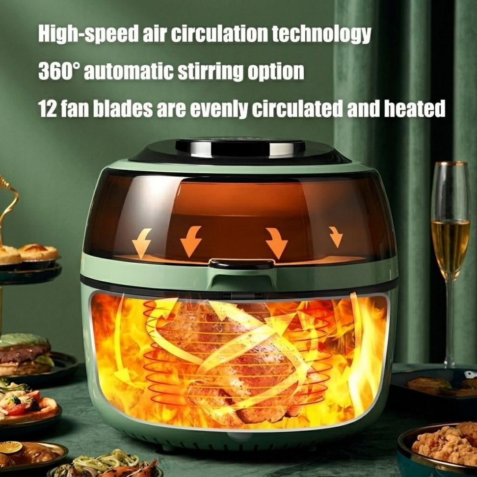 High-Capacity Smoke-Free Air Fryer 006