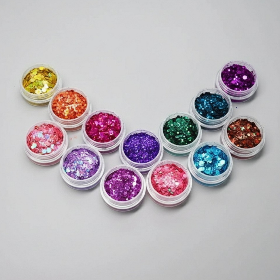 Holographic Chunky Nail Glitters Best Deals Nails Set : 24 Pcs Holographic Chunky Nail Glitters Best Deals Nails Set : 24 Pcs