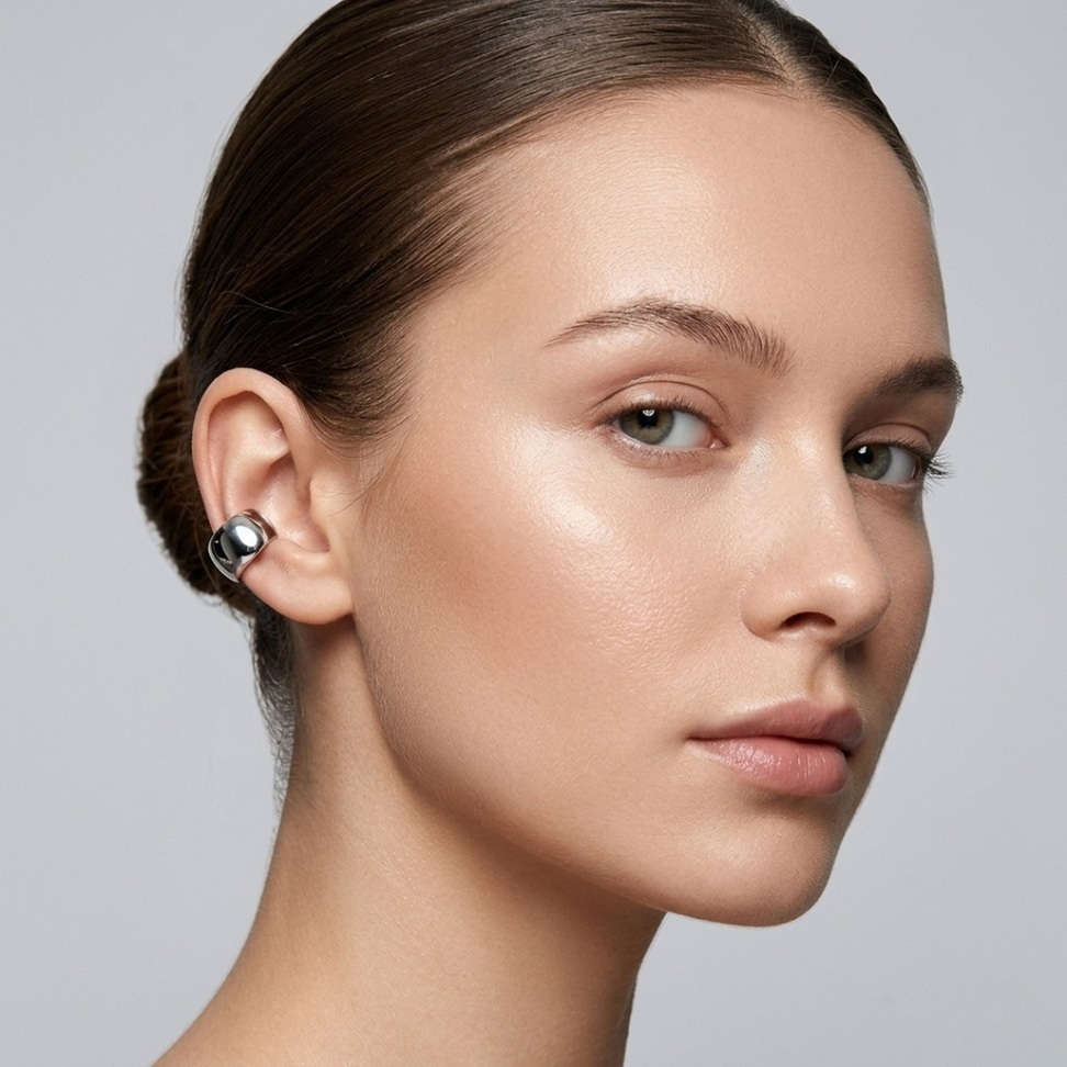 Minimalist Stainless Steel Ear Clips 001