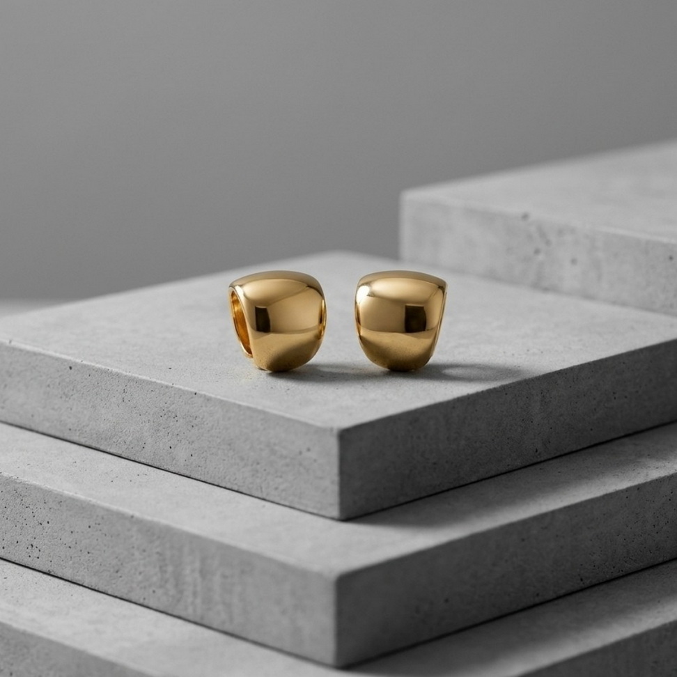 Minimalist Stainless Steel Ear Clips 003