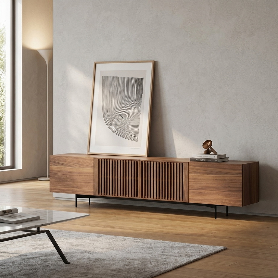 Modern Chic 2M Lowboard TV Stand 008