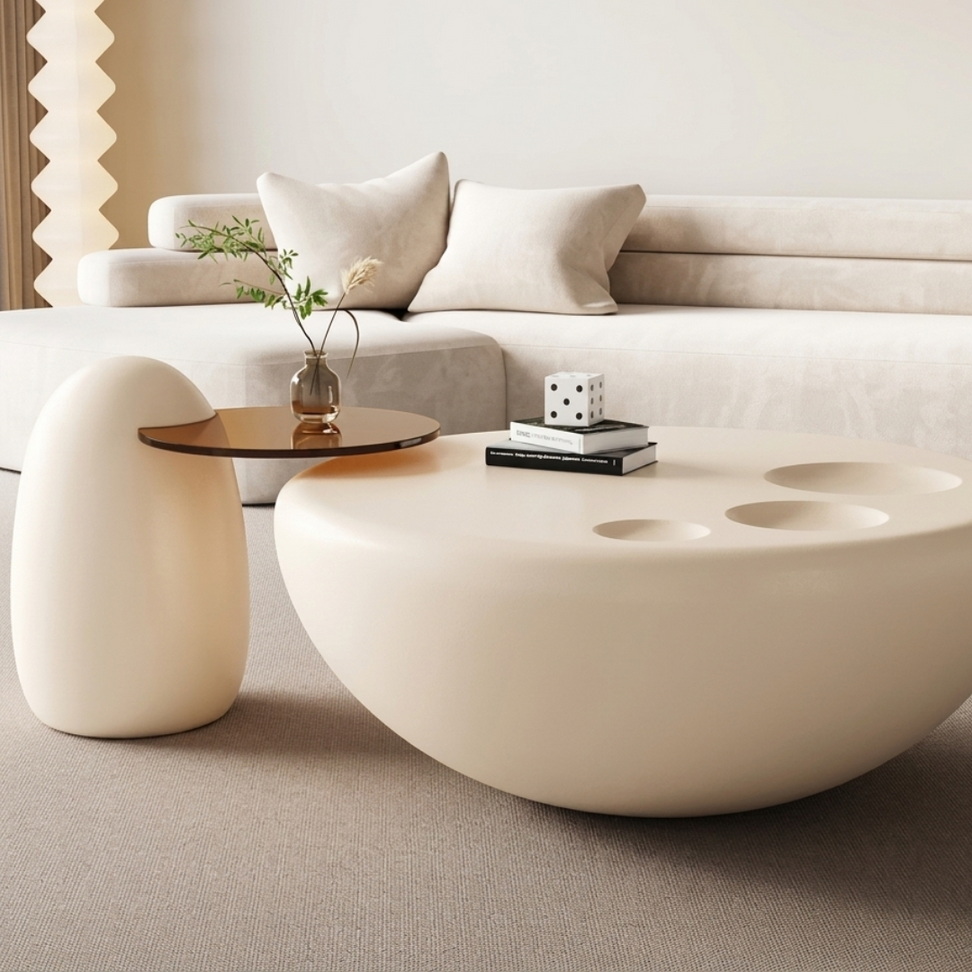 Modern Minimalist Round Coffee Table 002