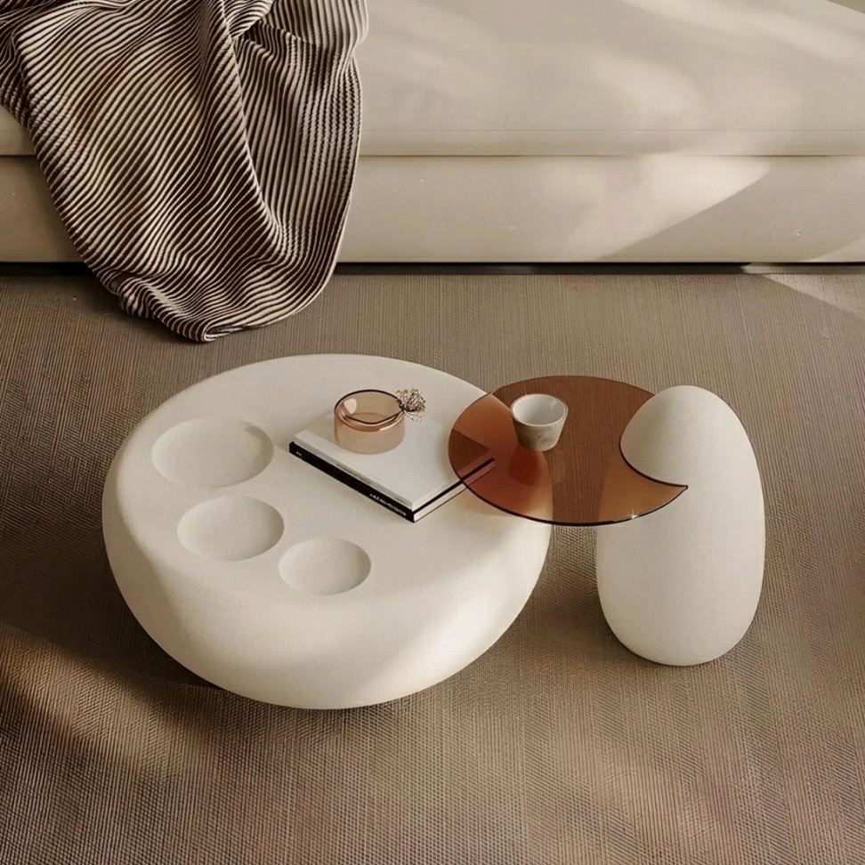 Modern Minimalist Round Coffee Table 003