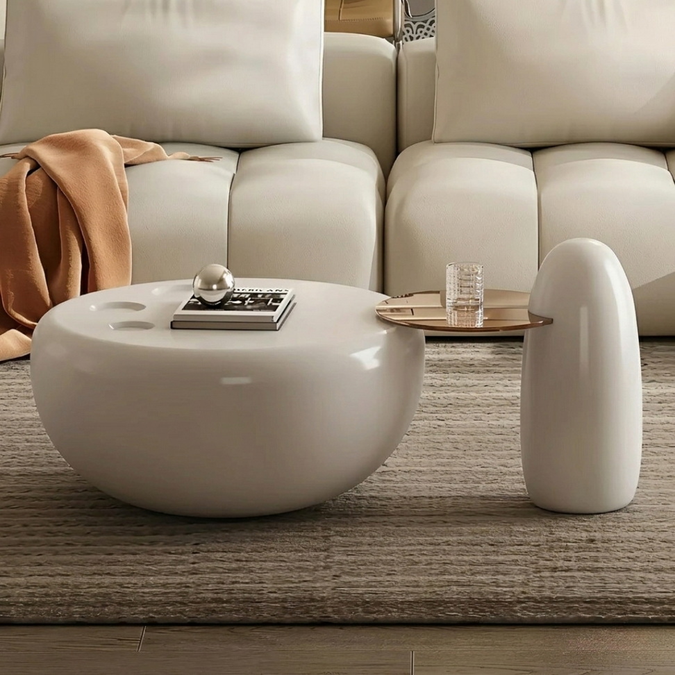 Modern Minimalist Round Coffee Table 005