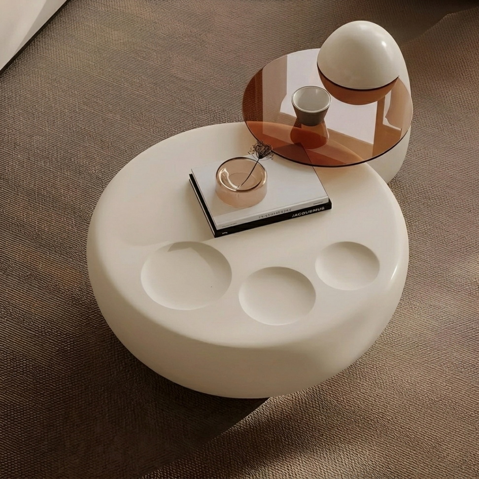 Modern Minimalist Round Coffee Table 009