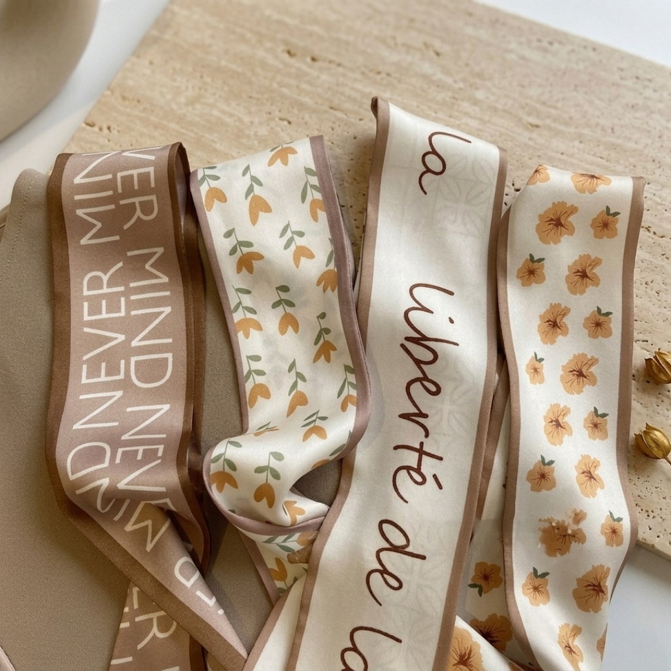 Nude Silk Hair Band 003