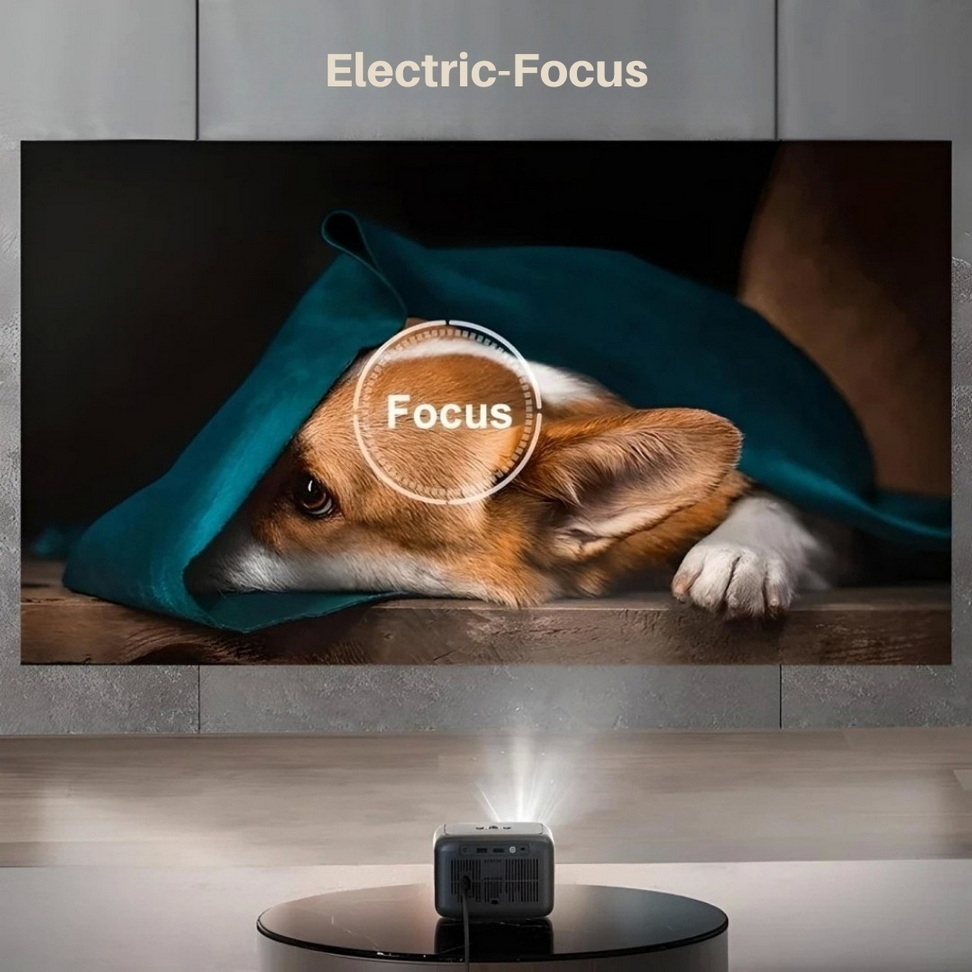 Portable 1080p Smart Projector Projectors Color : Black Portable 1080p Smart Projector Projectors Color : Black