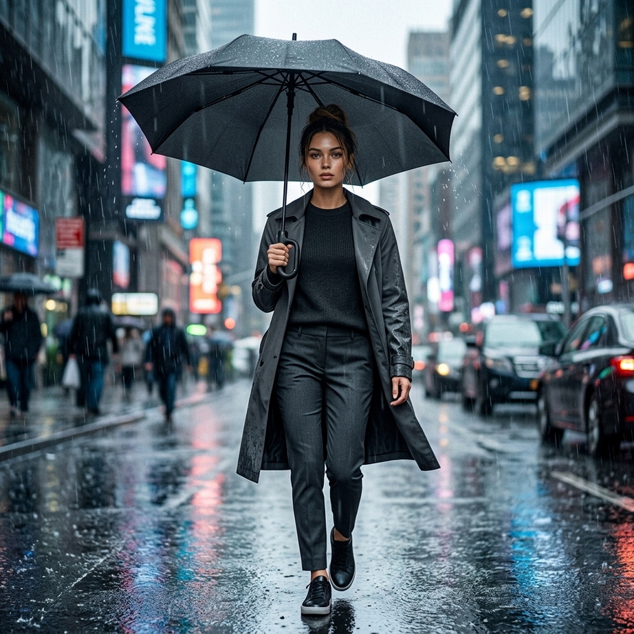 Portable Automatic Windproof Umbrella 001