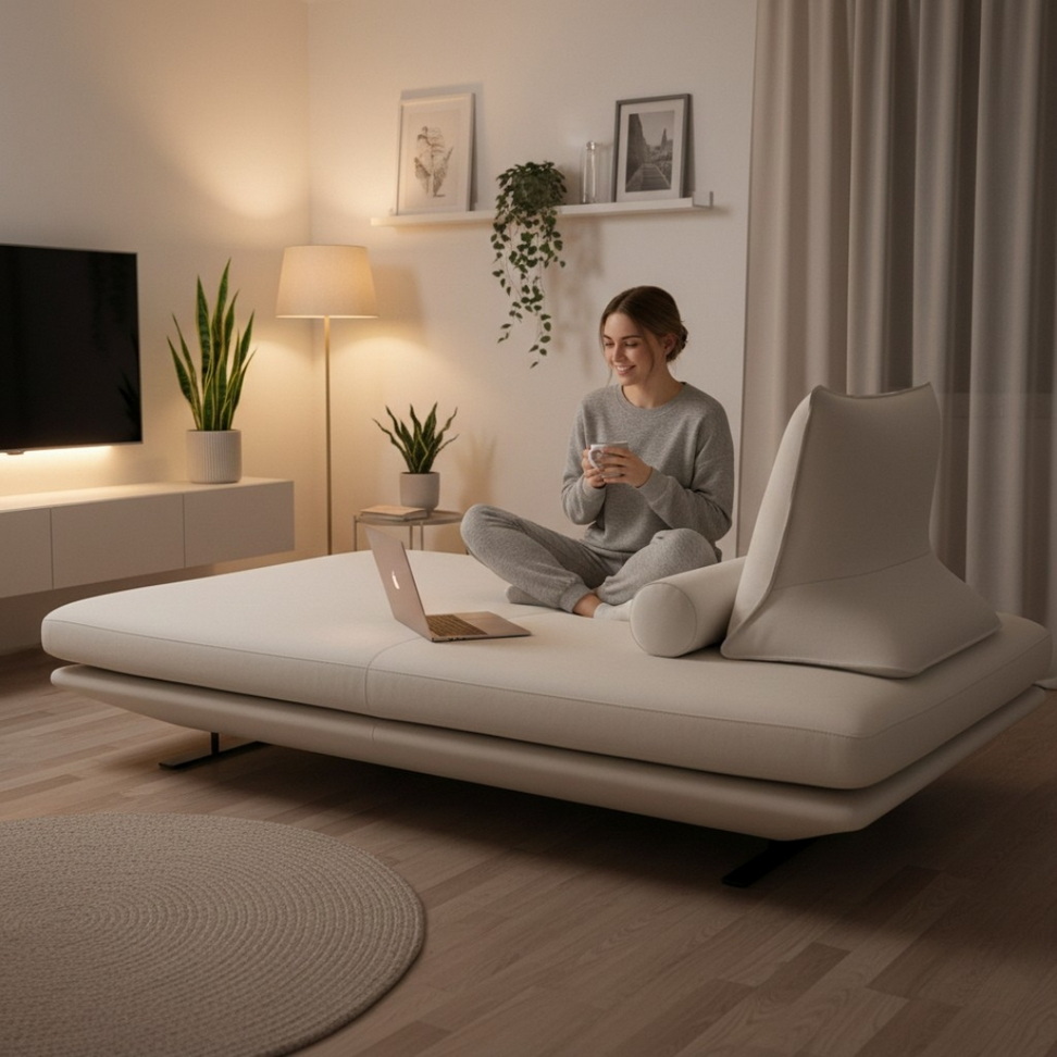 Reclinable Sofa Bed Furniture Color : Yellow|White|Gray Reclinable Sofa Bed Furniture Color : Yellow|White|Gray