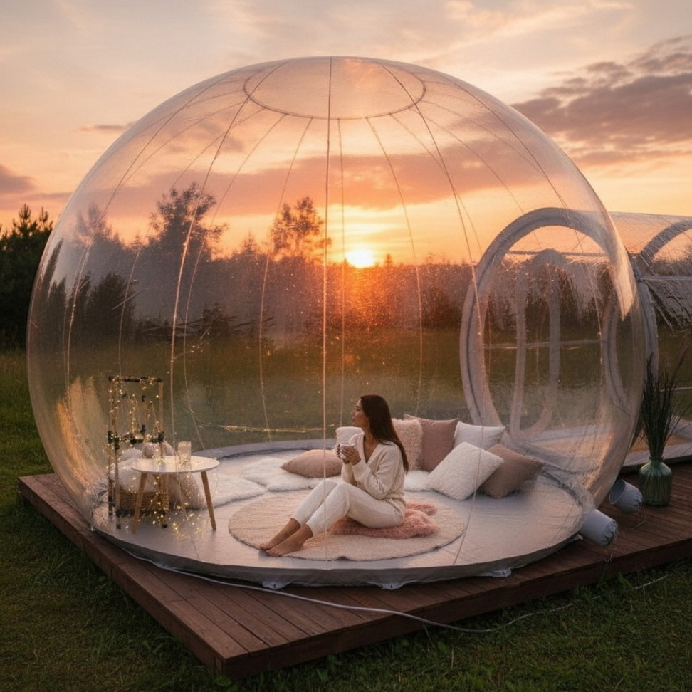 See-Through Starview Bubble Camping Tent High-End Haven Pool & Garden See-Through Starview Bubble Camping Tent High-End Haven Pool & Garden