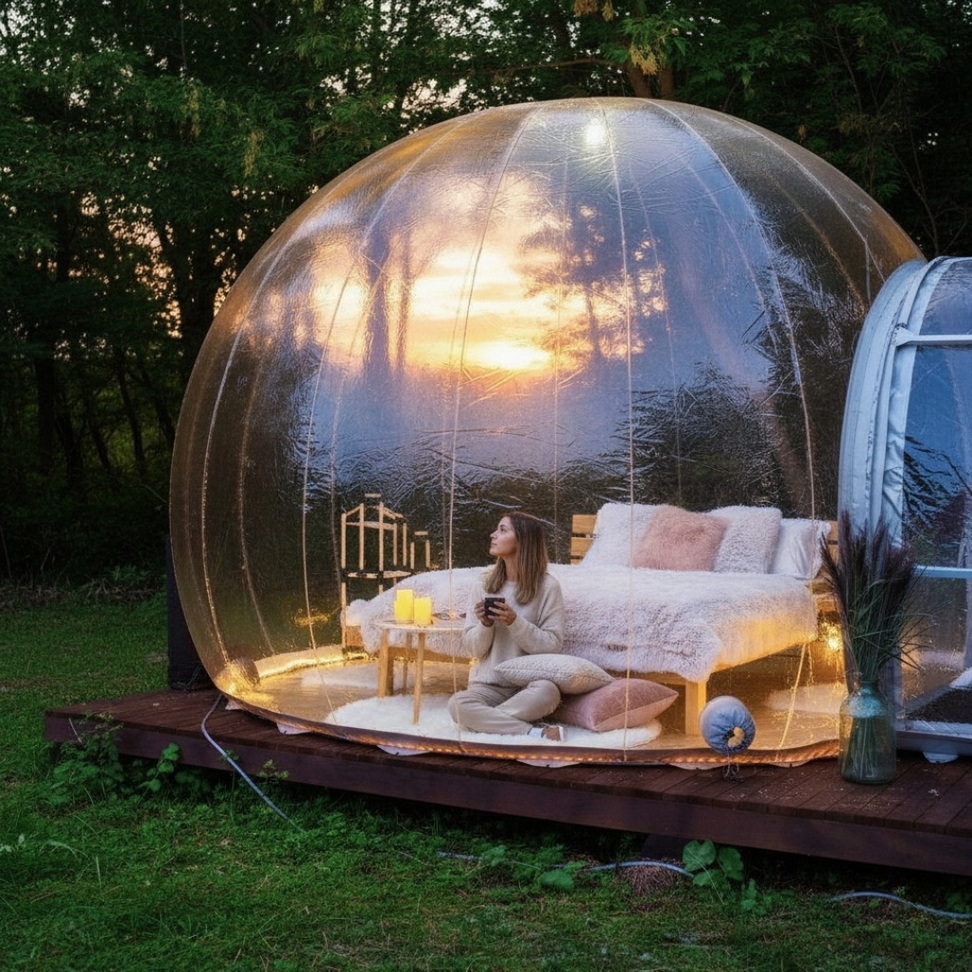 See-Through Starview Bubble Camping Tent High-End Haven Pool & Garden See-Through Starview Bubble Camping Tent High-End Haven Pool & Garden