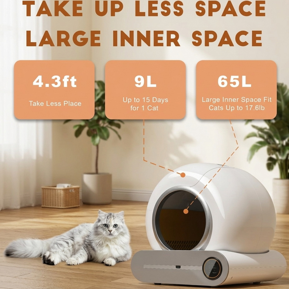 Smart Self-Cleaning Cat Litter Box 002
