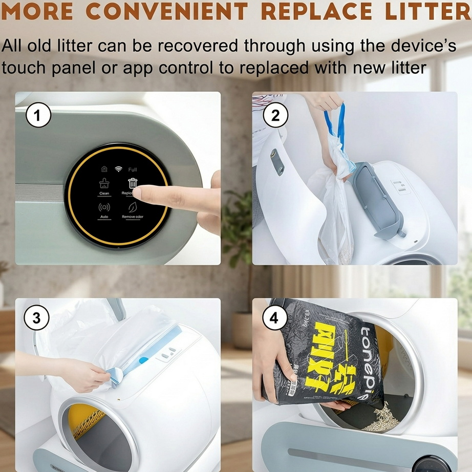 Smart Self-Cleaning Cat Litter Box 003