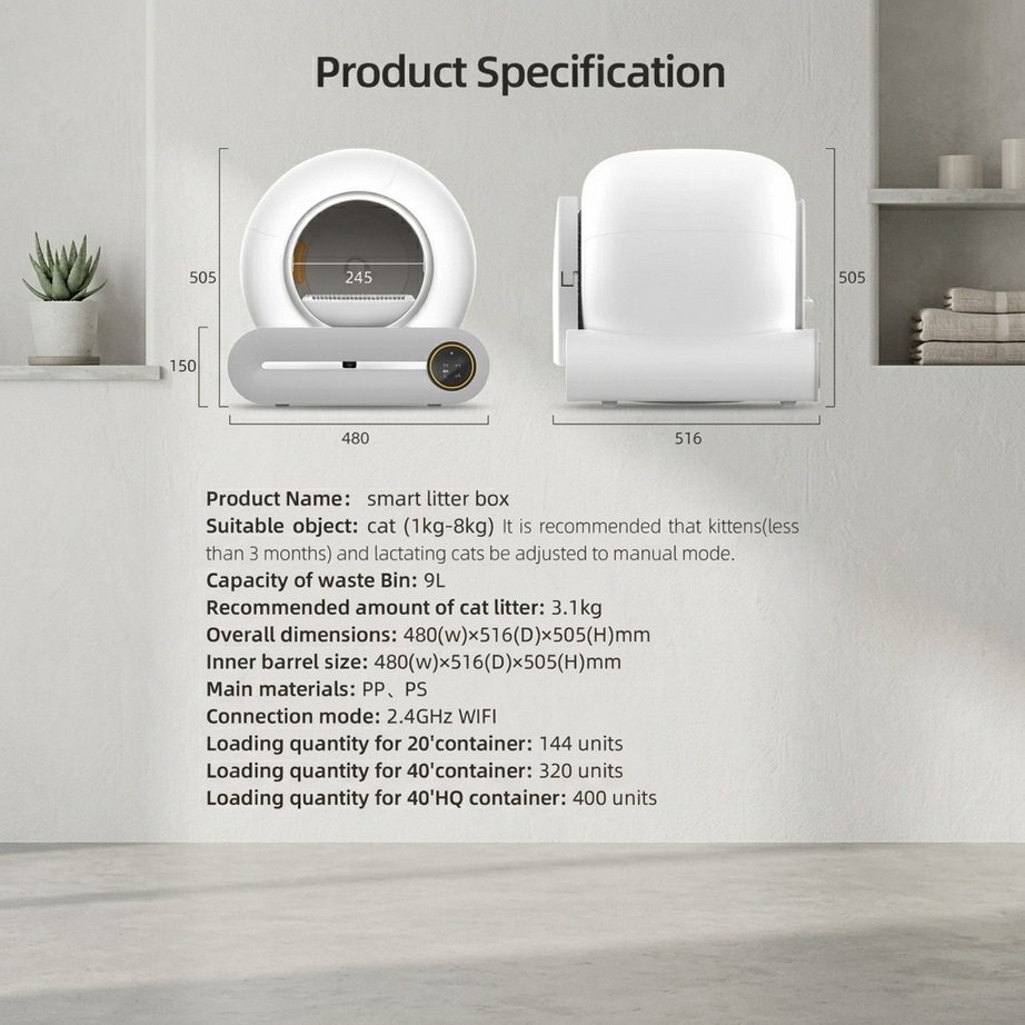 Smart Self-Cleaning Cat Litter Box 008