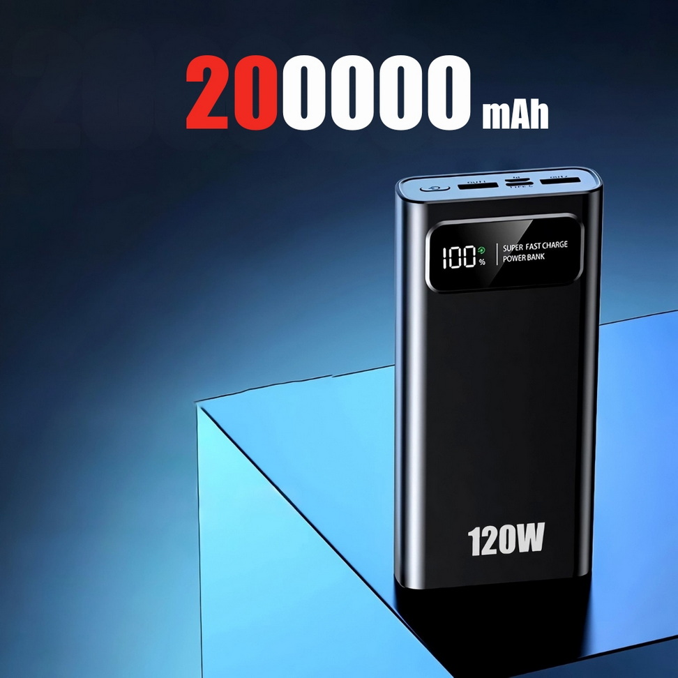 Ultra High‑Capacity 200000mAh Power Bank Power Banks Color : Black|White Ultra High‑Capacity 200000mAh Power Bank Power Banks Color : Black|White