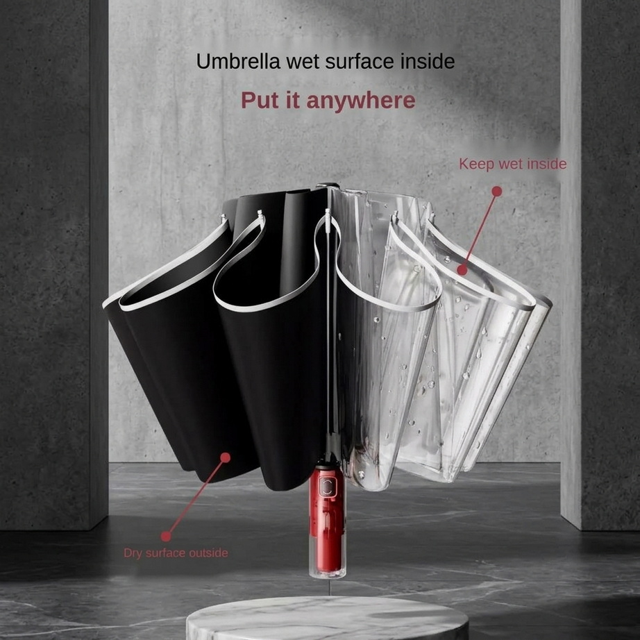 Windproof Reverse Folding Umbrella 005