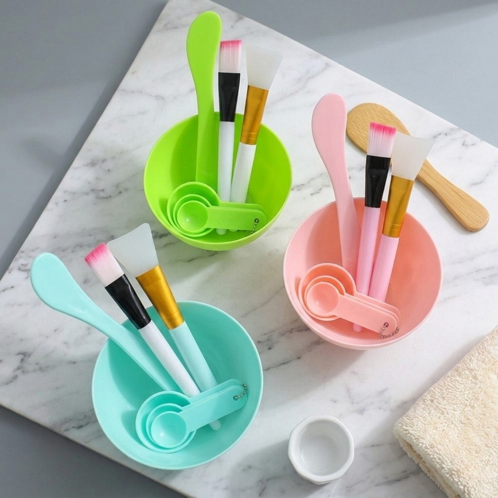 7-Piece Facial Mask Set Makeup Color : Blue|Green |Pink 7-Piece Facial Mask Set Makeup Color : Blue|Green |Pink