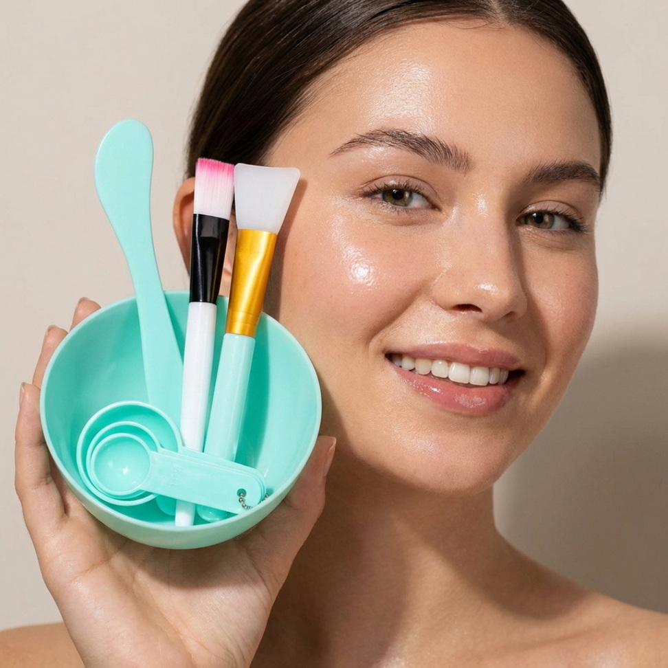 7-Piece Facial Mask Set Makeup Color : Blue|Green |Pink 7-Piece Facial Mask Set Makeup Color : Blue|Green |Pink