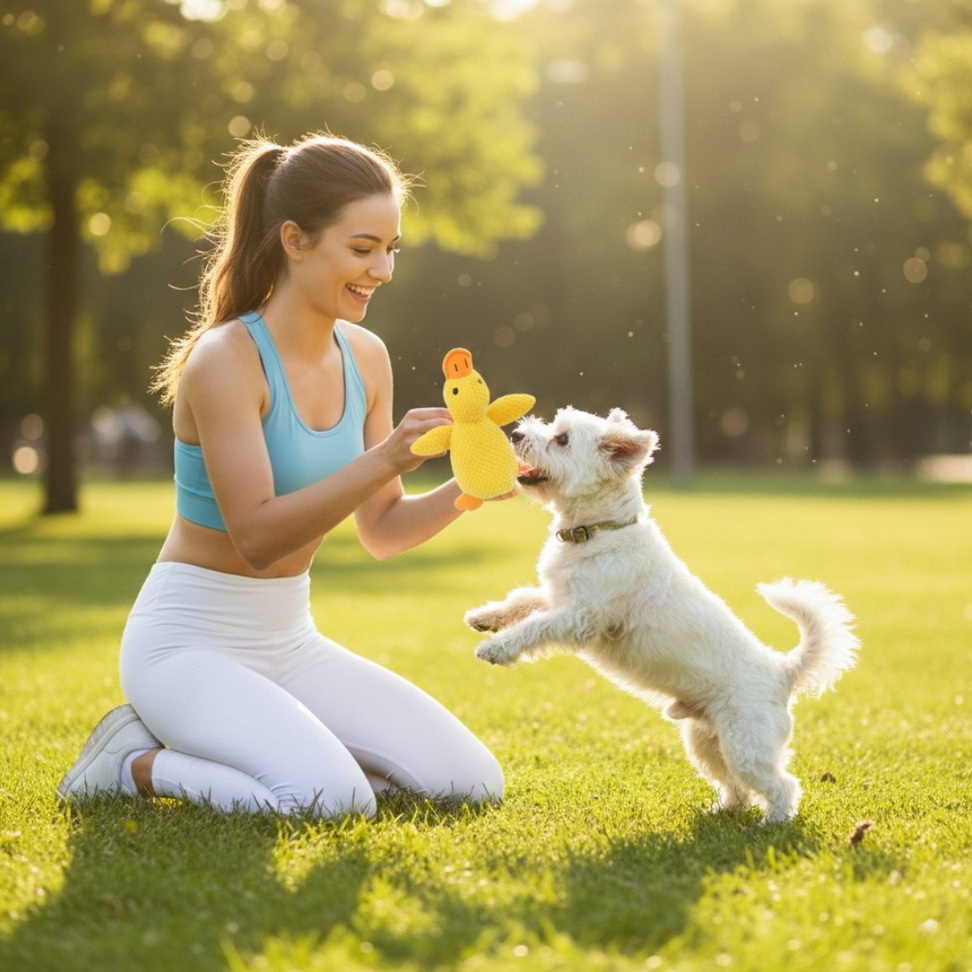 Plush Duck Dog Chew Toy Toys Size : M|S Plush Duck Dog Chew Toy Toys Size : M|S