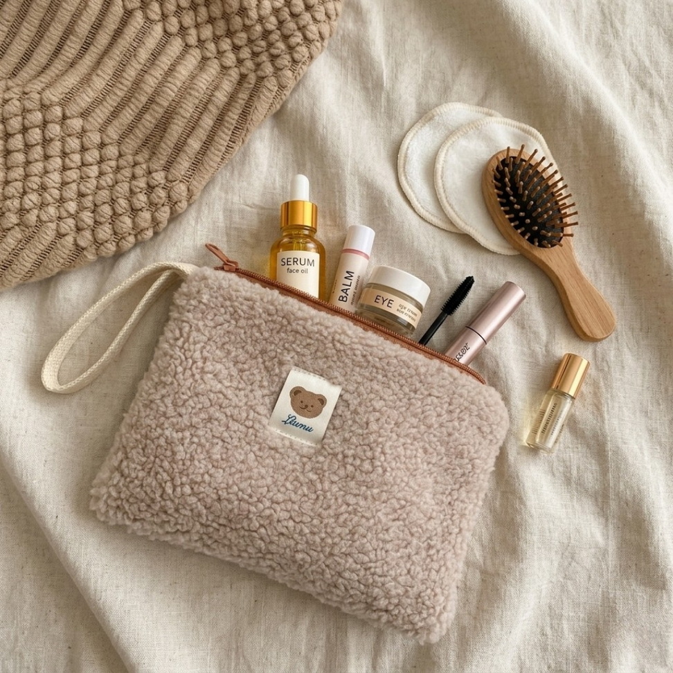 Chic Plush Multi-Purpose Cosmetic Storage Bag 002