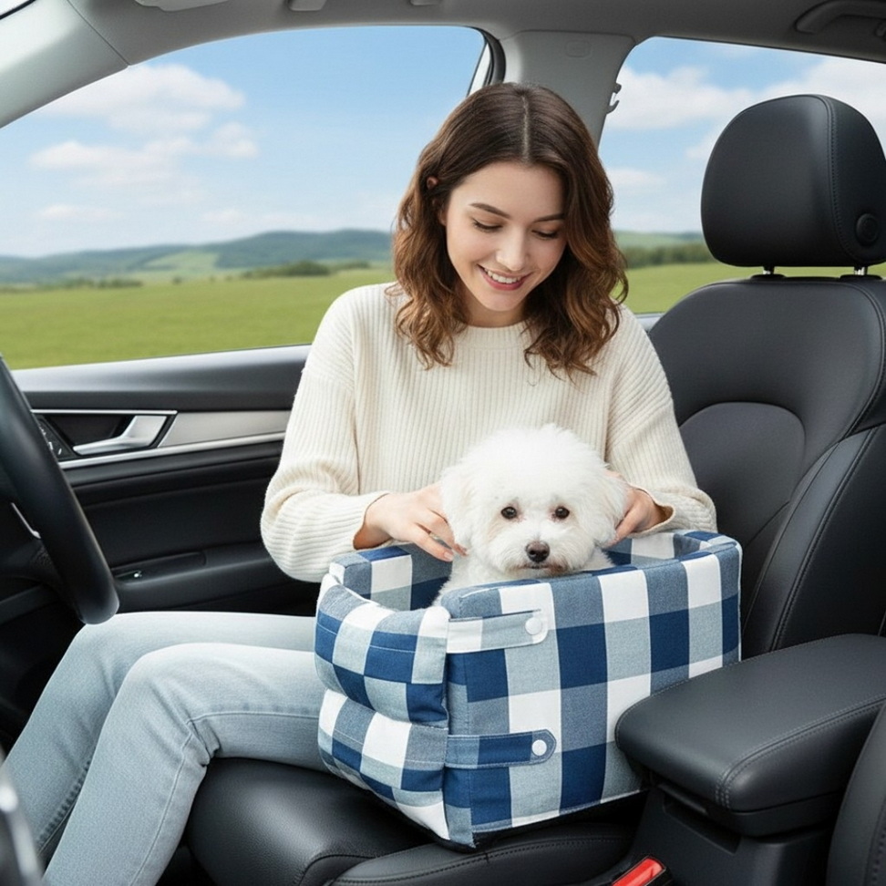 Cozy Travel Dog Car Seat & Portable Bed Napping & Playing New Arrivals Color : Blue |Green |Grey |Black |Beige Cozy Travel Dog Car Seat & Portable Bed Napping & Playing New Arrivals Color : Blue |Green |Grey |Black |Beige