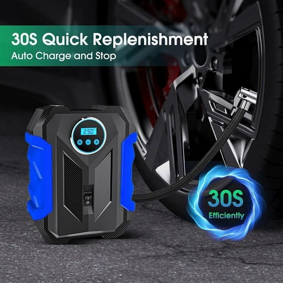 Digital Tire Inflator with LED Lamp Car Care New Arrivals Color : Blue|Red|Yellow Digital Tire Inflator with LED Lamp Car Care New Arrivals Color : Blue|Red|Yellow