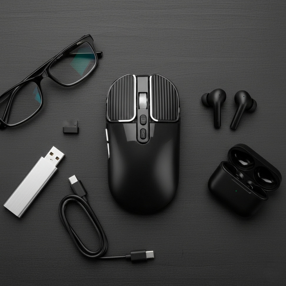 Dual‑Mode Wireless Bluetooth 5.1 & 2.4G Optical Mouse Keyboards & Mice New Arrivals Color : Black|Red|Gray|Blue Dual‑Mode Wireless Bluetooth 5.1 & 2.4G Optical Mouse Keyboards & Mice New Arrivals Color : Black|Red|Gray|Blue