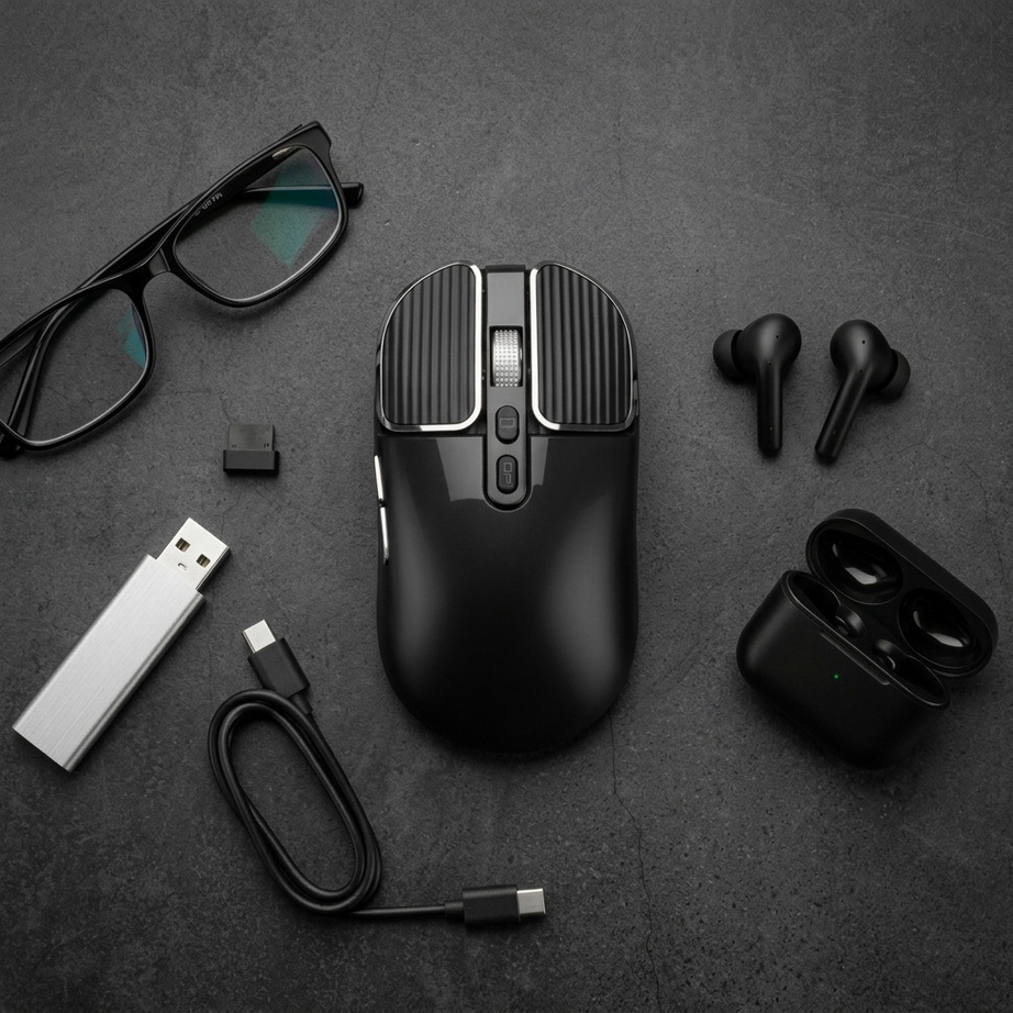 Dual‑Mode Wireless Bluetooth Optical Mouse 005