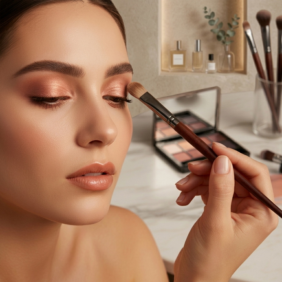 Premium Goat Hair Tapered Blending Makeup Brushes 001