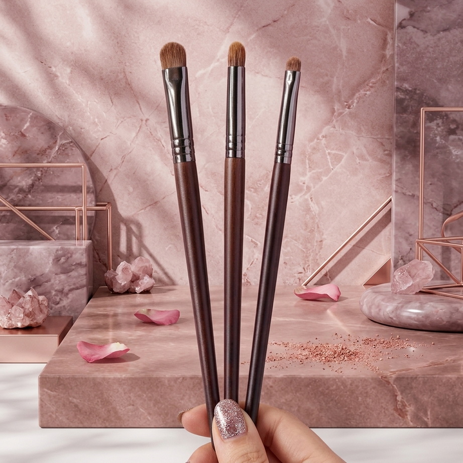 Premium Goat Hair Tapered Blending Makeup Brushes 004